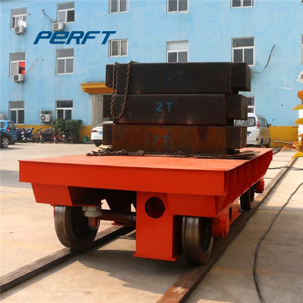 Industrial Transfer Cart For Steel Rolls Warehouse 400 Tons